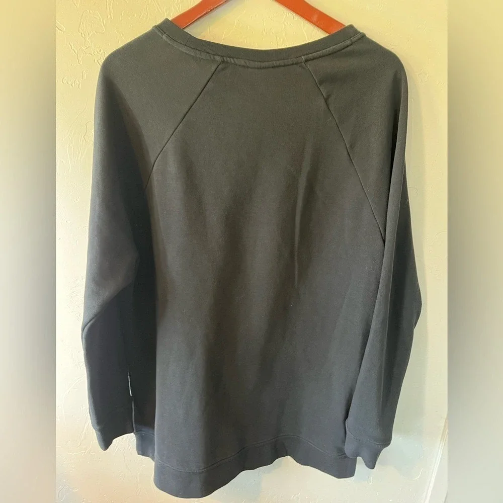 Nike Dri-Fit Side Slit Crewneck Black Women's‎ Sweatshirt
